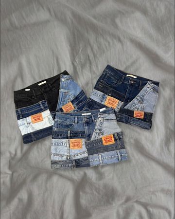 Upcycled Levi’s Denim Skirts