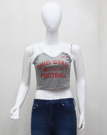 CR1524 Upcycled Graphic Crop Cami