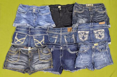 💥 RV3060 Y2K Denim Mini Shorts