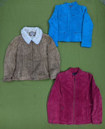 💥 RV3066 Wildleder Reißverschlussjacken