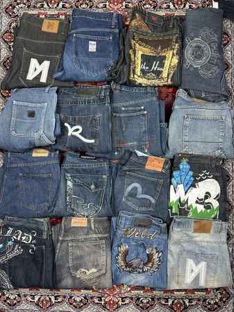 Men’s Y2K HipHop Jeans 16 Pieces