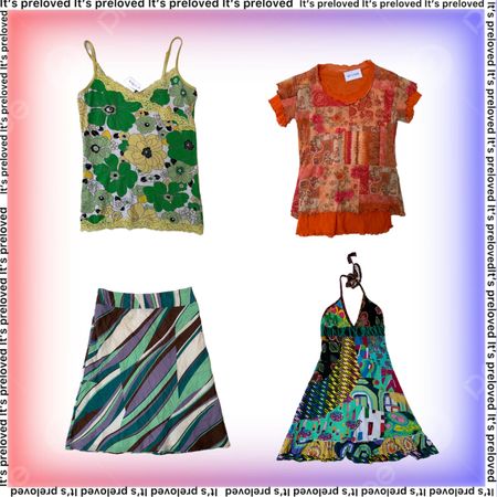Rainbow Rio Set - tops, dresses and skirts (SS-2277)