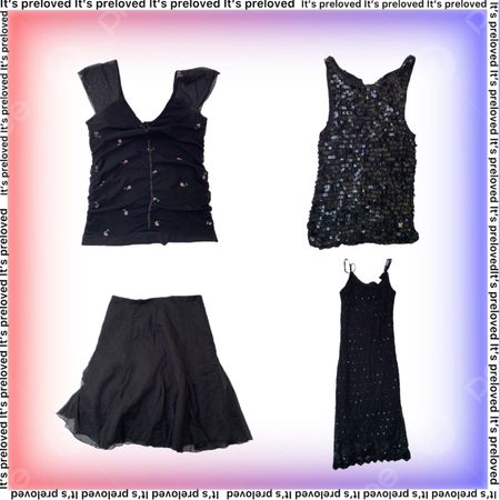 Black Tie Optional Set - tops, dresses and skirts (SS-2282)