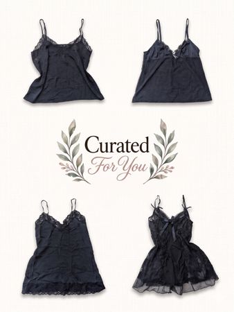 Y2K Gothic Cami Tops