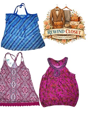 Y2K Euro Tops, Camis, and Mesh Blouses