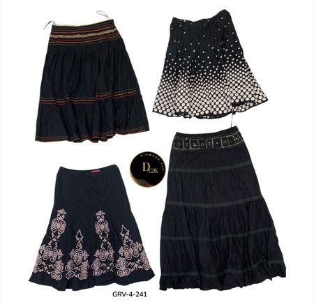 Jupe en coton Y2K - Tissu doux, ajustement confortable, esthétique quotidienne (GRV-4-241)