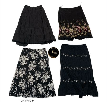 Jupe en coton classique – Esthétique minimaliste, douce et confortable à porter (GRV-4-244)