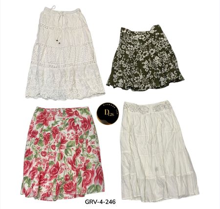 Y2K Inspired Cotton Skirt – Soft, Breathable & Trendy Fit (GRv-4-246)