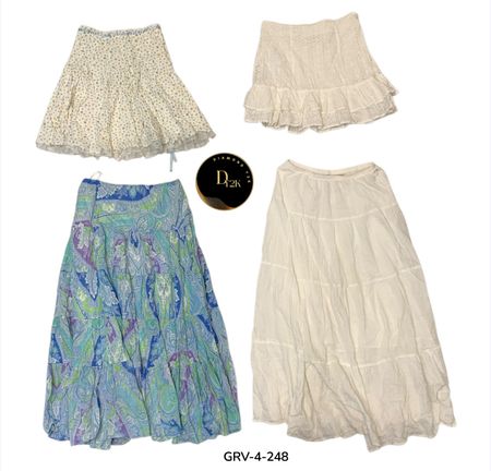 Jupe en coton Y2K – Qualité supérieure, look tendance et intemporel (GRV-4_248)