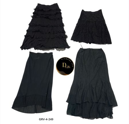 Jupe en polyester inspirée du Y2K – Douce, respirante et ajustement tendance (GRV-4-249)