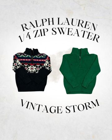 Ralph Lauren 1/4 Zip Sweaters - Kids And Teens
