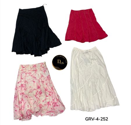 Y2K Poly Skirt – Lightweight, Soft & Trendy Everyday Wear (GRV-4-252)