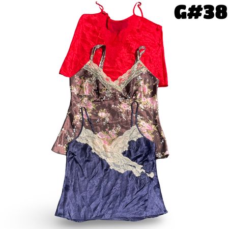 Y2K lase silk tops (brands) Victoria secret and Gilligan etc . #G38