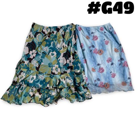 Y2k Floral Skirts (brands) foe us style etc . #G49