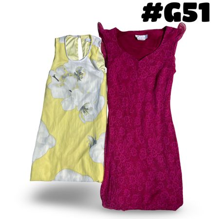 Y2k printed Floral Dress (brands) Calvin Klein and dress bran etc. #G51