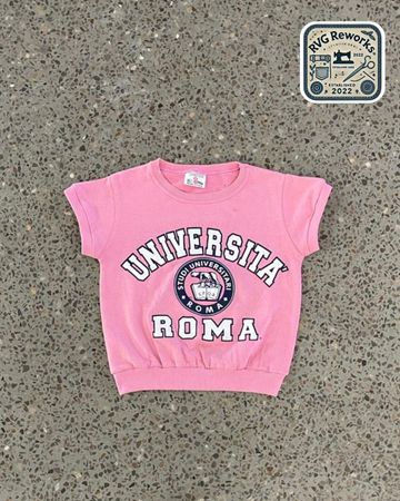 Upcycled Graphic Crop Tee