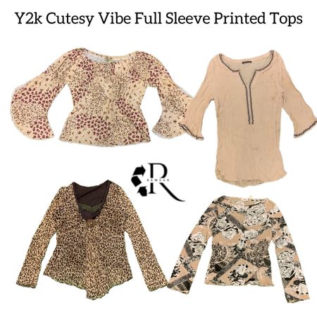Y2K Cutesy Vibe Full Sleeve Printed Tops RW-1802