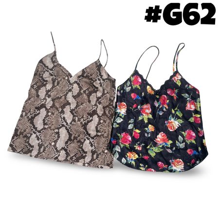 Y2k silk cami tops (brands) Victoria secret and Trina Turk etc. #G62
