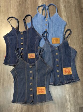 5185 - Top in denim Levi's riciclato
