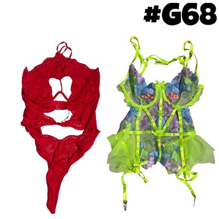 Women Sexy Lace Lingerie Bodysuit Babydoll Nightwear Set (Victoria secret ) . #G68