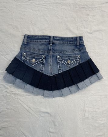 Upcycle Denim Skirt unique style