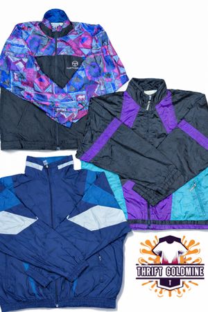 Vintage Crazzy Wind breaker Track Jacket