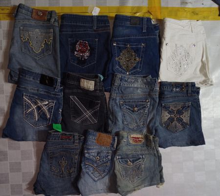 AMETHYST AND OTHER MIX BRANDS MINI SHORTS (ID 1101)