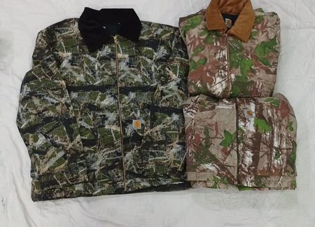 CR7712 Upcycled Carhartt Camo Jackets