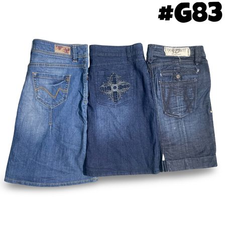 Y2K Embroidered Denim Skirts (brands) Lei and Esprit etc. #G83