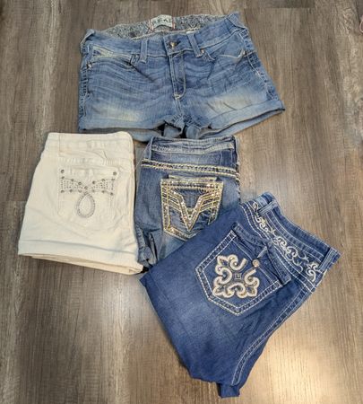 5194 - Upcycled Denim Shorts