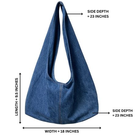 Upcycled Sling Shoulder Tote Bag