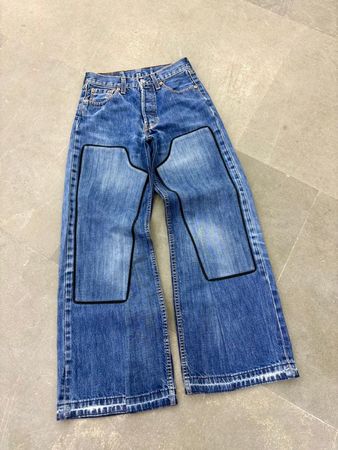 Upcycled Double Knee Jeans