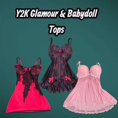 Y2K Glamour & Babydoll Tops - (21/04)