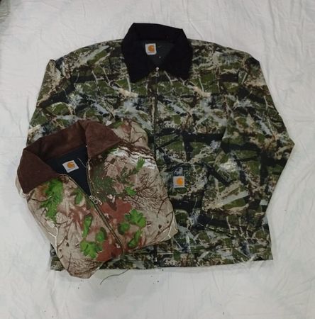 CR7721 Upcycled Carhartt Camo Jackets