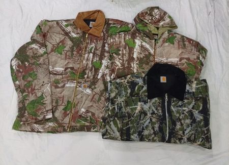 CR7723 Upcycled Carhartt Camo Jackets