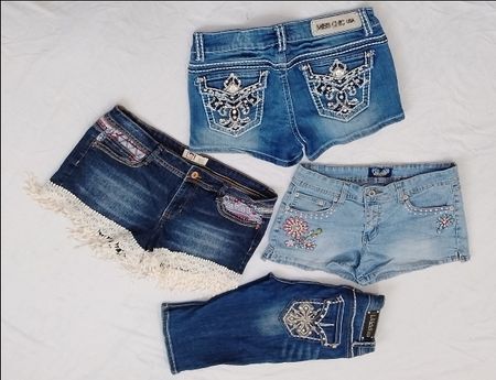 Shorts en denim Y2K B#028