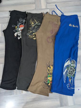 Ed Hardy Trousers, Mixed Collection, (Ed-032), 10 pcs