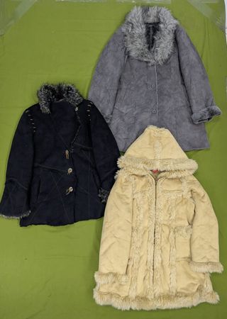 💥 RV3097 Suede Shearling Coats