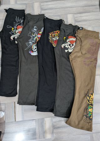 Ed Hardy Trousers, Mixed Collection, (Ed-037), 9 pcs