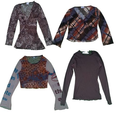 Y2K Cyber Girl Era Full Sleeve Tops TY-018