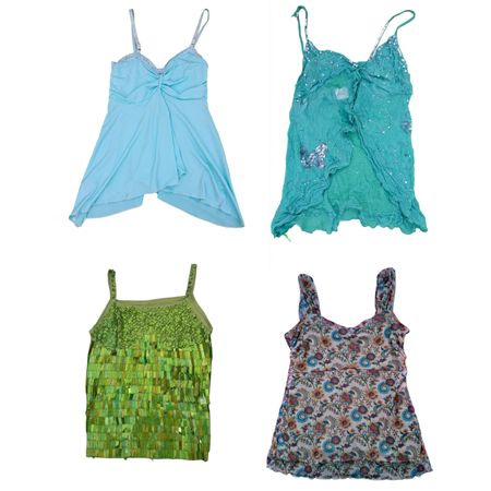 Y2K European Girl Cami Tops TY-019