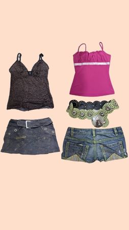 Y2k 2000s babe girls style set