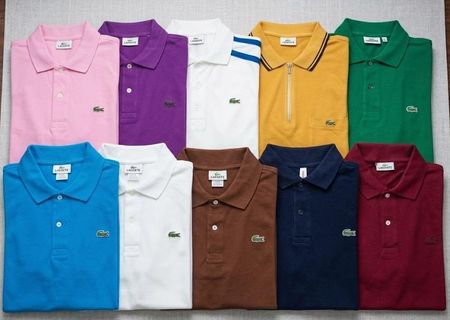 Lacoste collar t shirts 15 peice