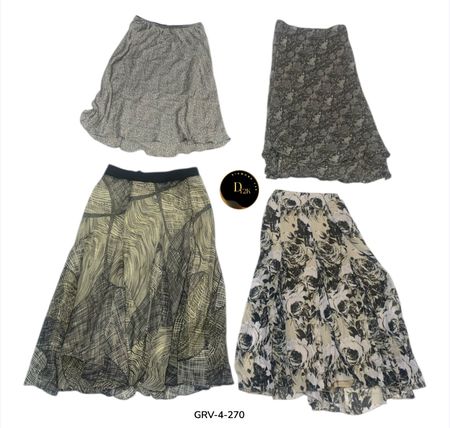 Vintage Y2K Poly Skirt – Lightweight & Stylish Fit (GRV-4-270)