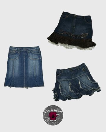 Jupes en denim Y2K mini 07-Pcs WR1323