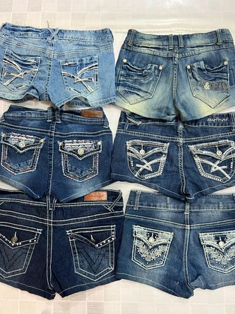 R508 Upcycled Ladies Y2k Sexy Hot Shorts