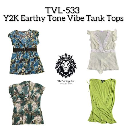Y2K Earthy Tone Vibe Tank Tops (TVL-533)