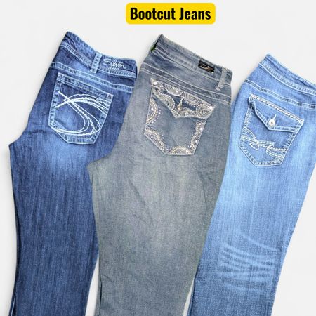 Jean Bootcut à broderie SA500 Y2K