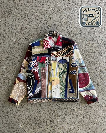 Upcycled Tapestry Patchwork Jacket
