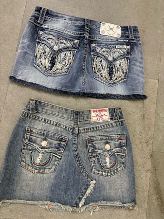 Miss Me True Religion Rock Revival Mini skirts